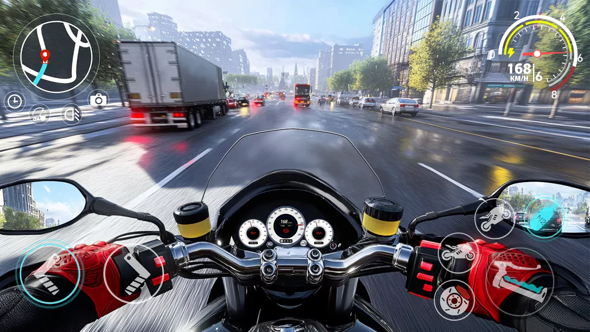 Background تنزيل لعبة Moto Racing GO: Bike Rider 